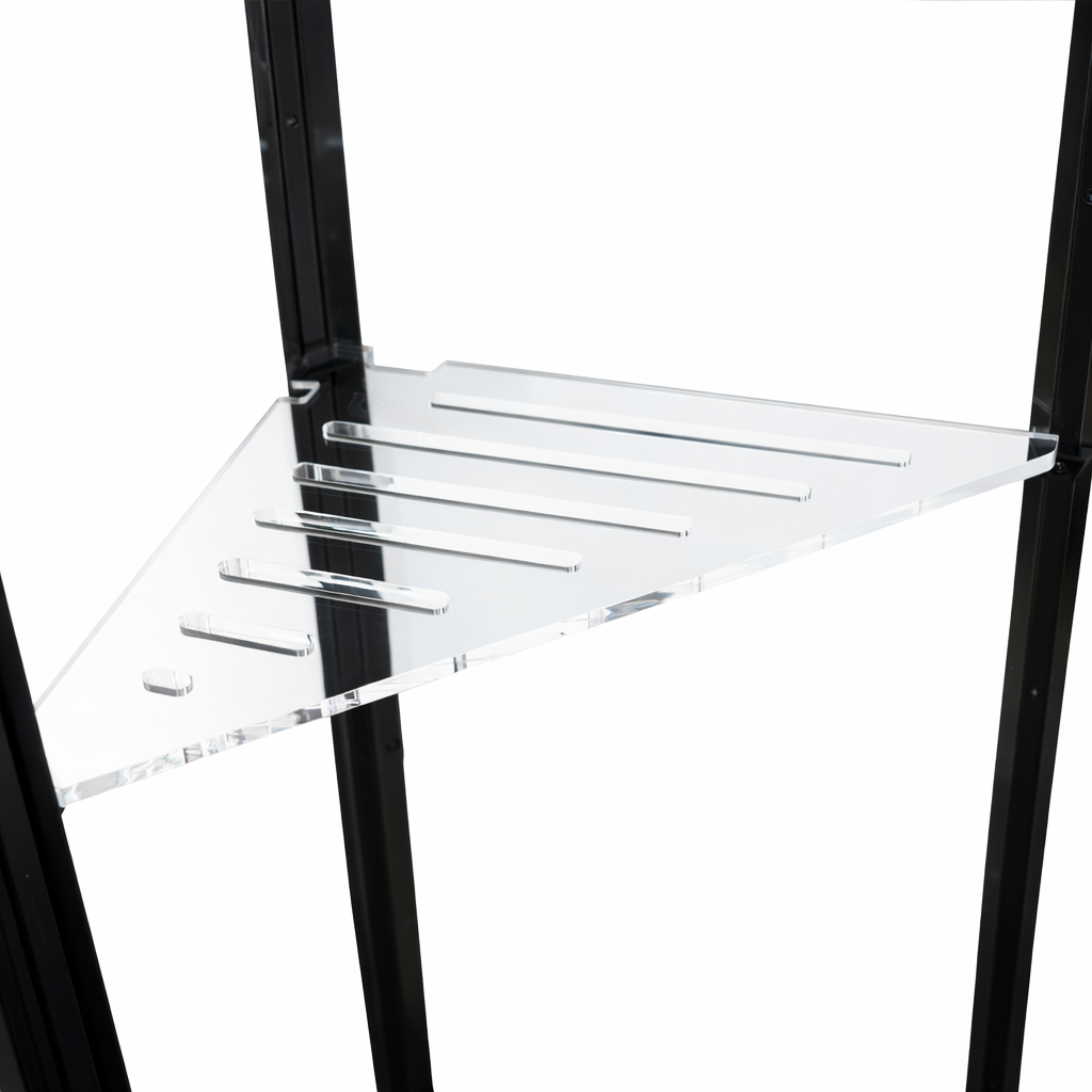 Acrylic Corner Shelf for IKEA Milsbo Tall Greenhouse