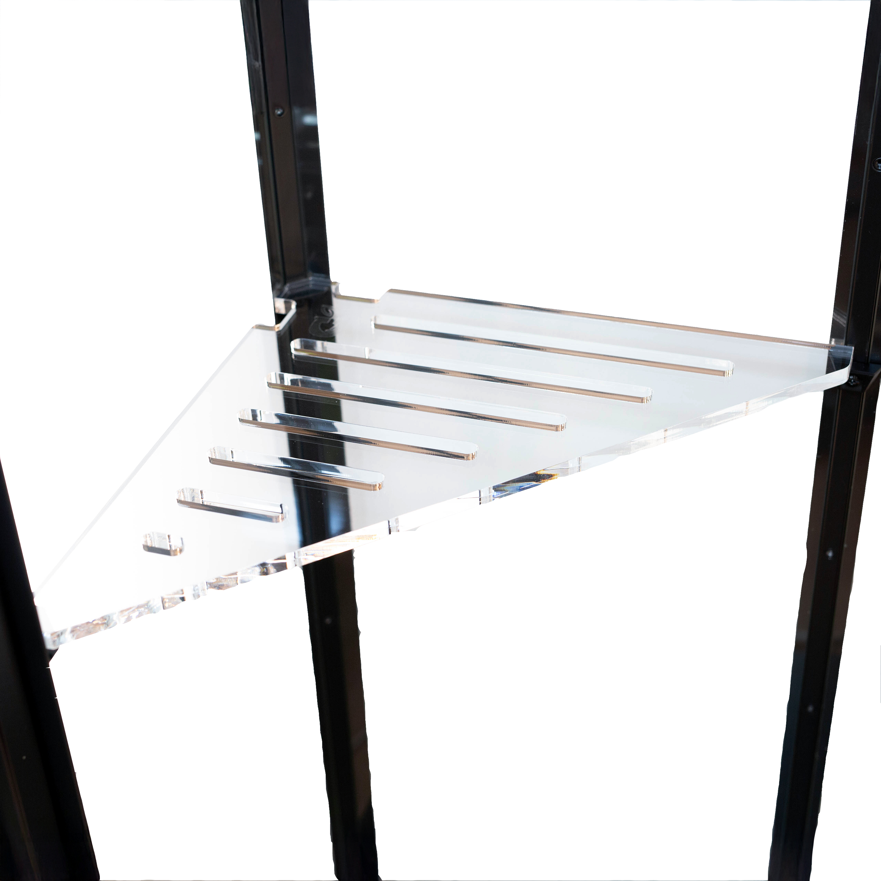 Acrylic Corner Shelf for IKEA Milsbo Tall Greenhouse