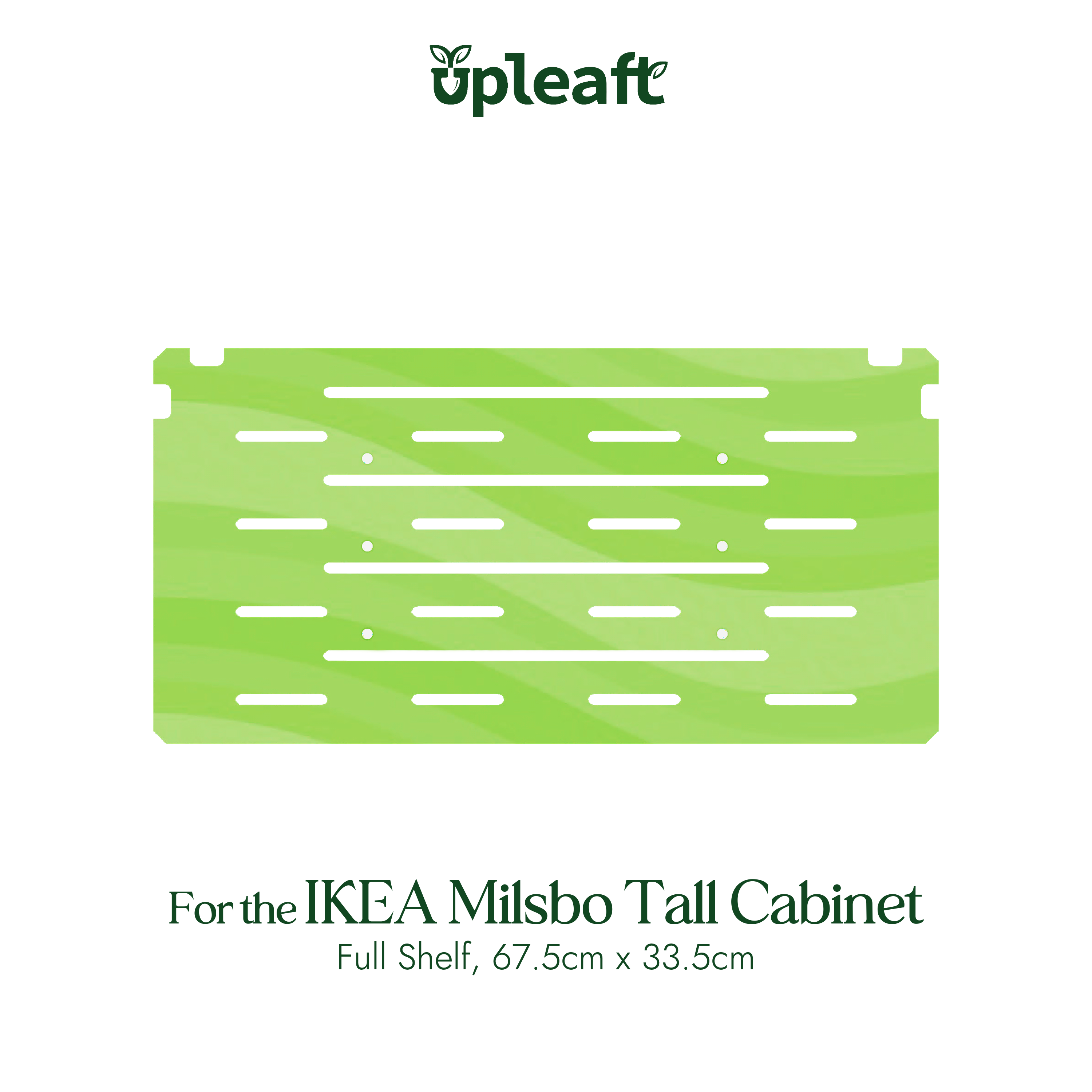 Acrylic Full Shelf for IKEA Milsbo Tall Greenhouse