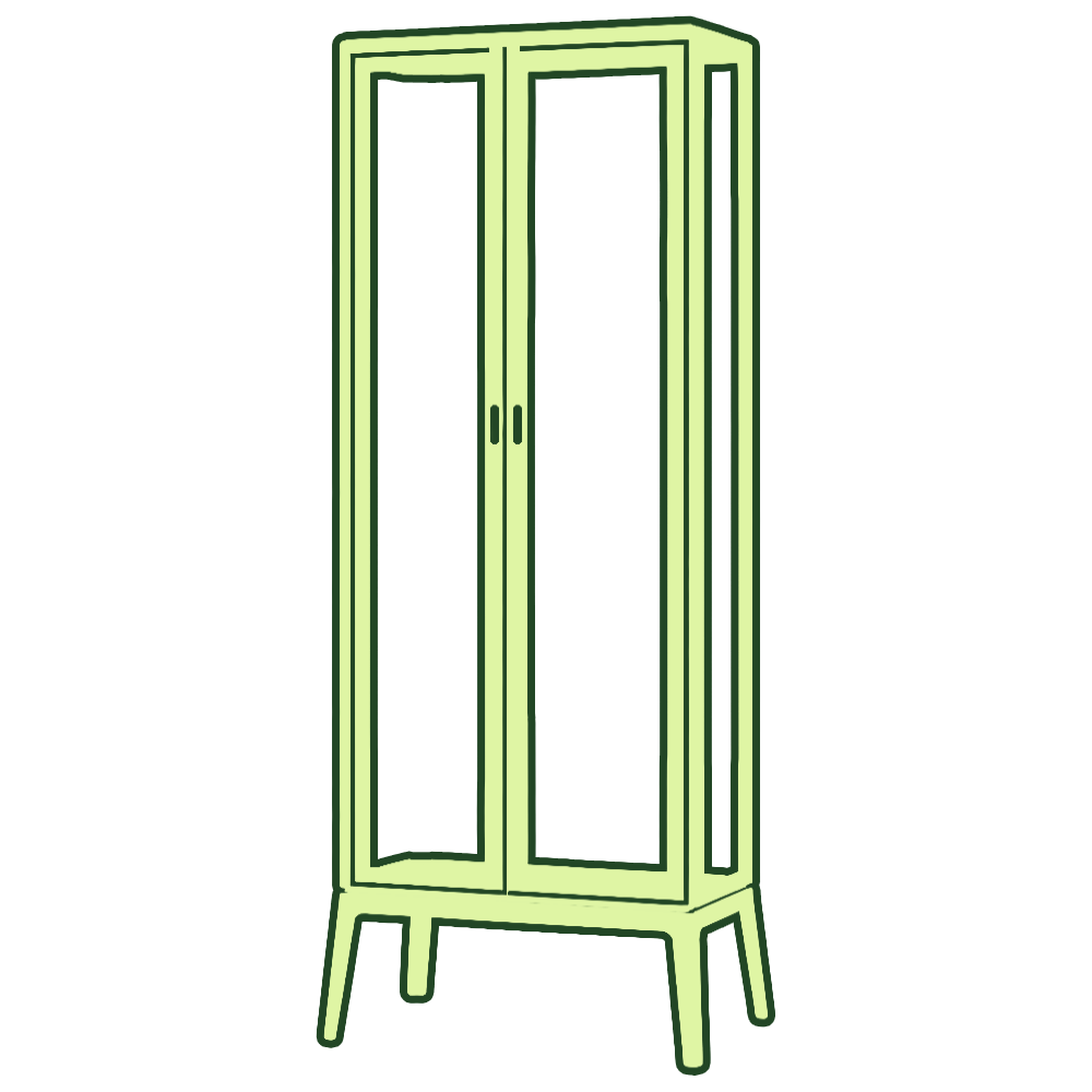 IKEA Milsbo Tall Acrylic Shelves