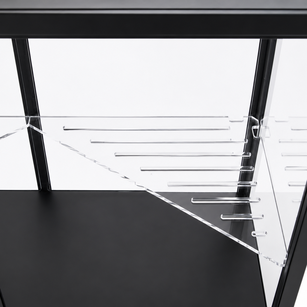 Acrylic Corner Shelf for IKEA Milsbo Wide Greenhouse