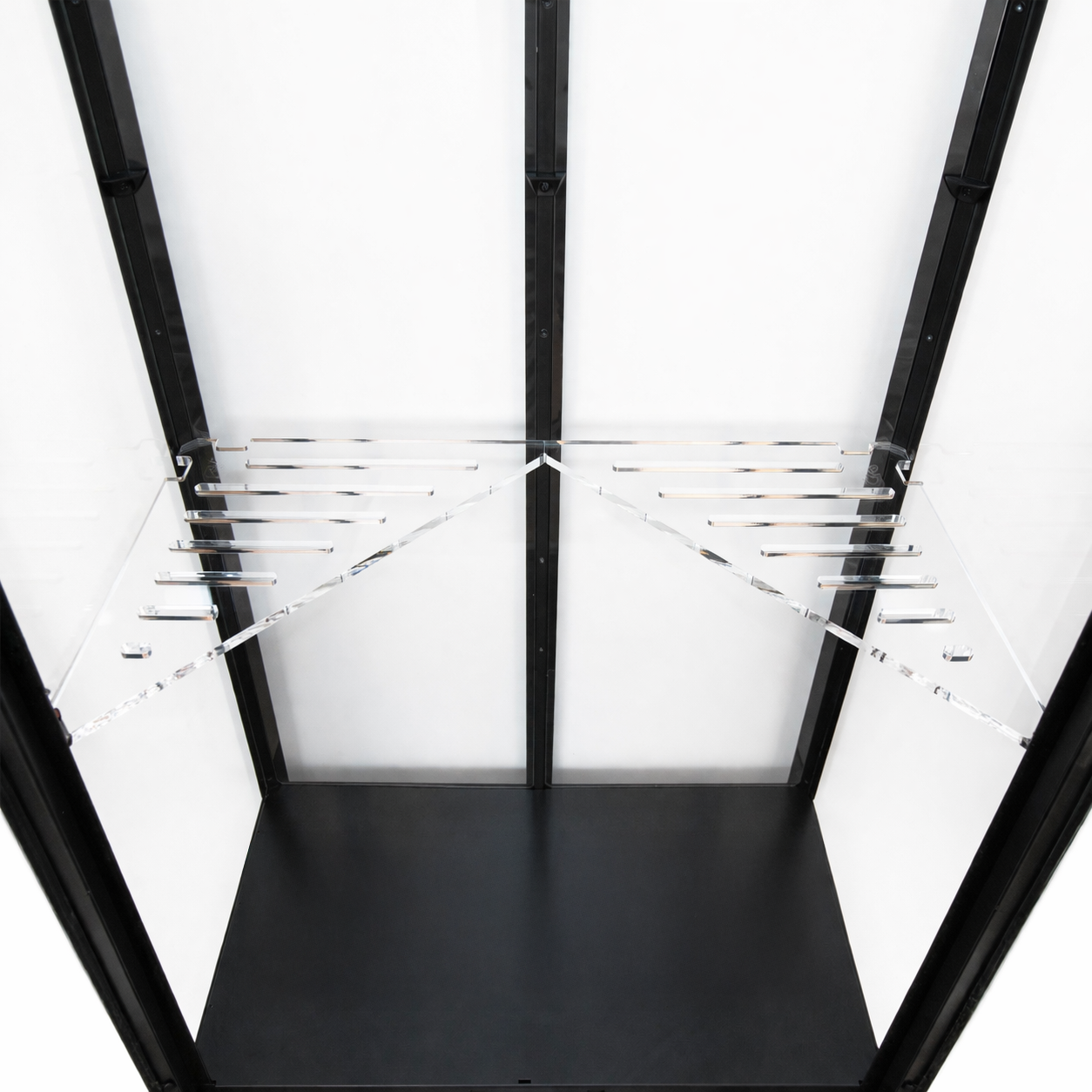 Acrylic Corner Shelf for IKEA Milsbo Tall Greenhouse