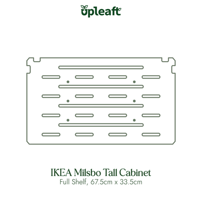 Acrylic Full Shelf for IKEA Milsbo Tall Greenhouse