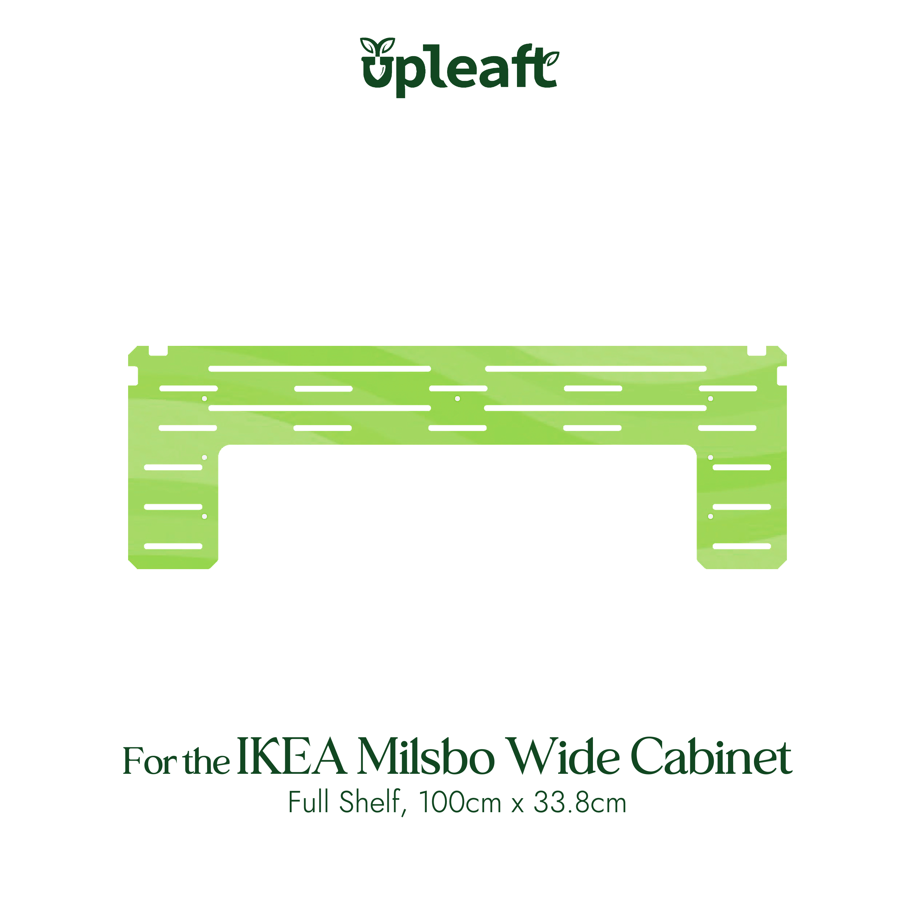 Acrylic Horseshoe Shelf for IKEA Milsbo Wide Greenhouse
