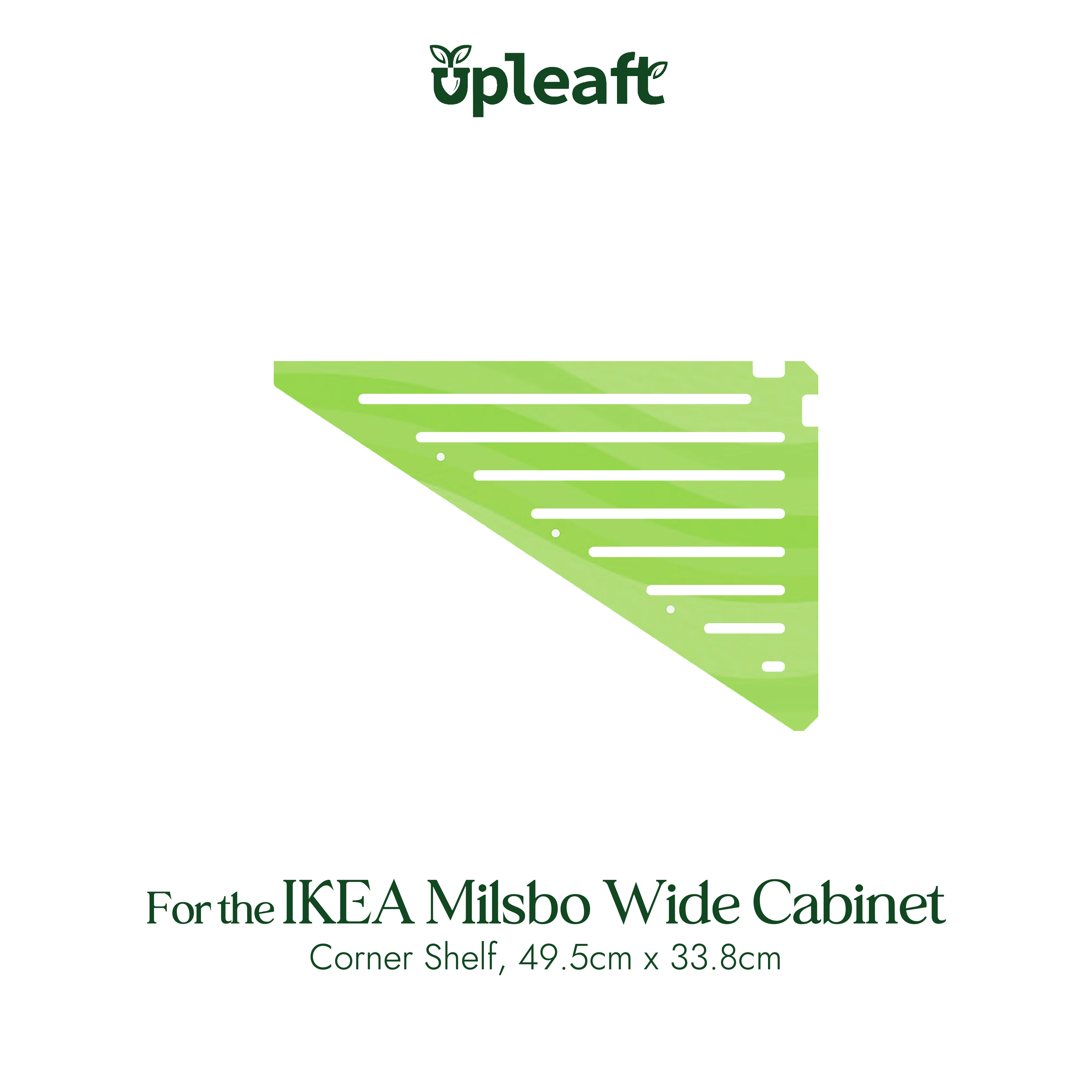 Acrylic Corner Shelf for IKEA Milsbo Wide Greenhouse