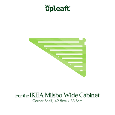 Acrylic Corner Shelf for IKEA Milsbo Wide Greenhouse