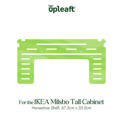 Acrylic Horseshoe Shelf for IKEA Milsbo Tall Greenhouse