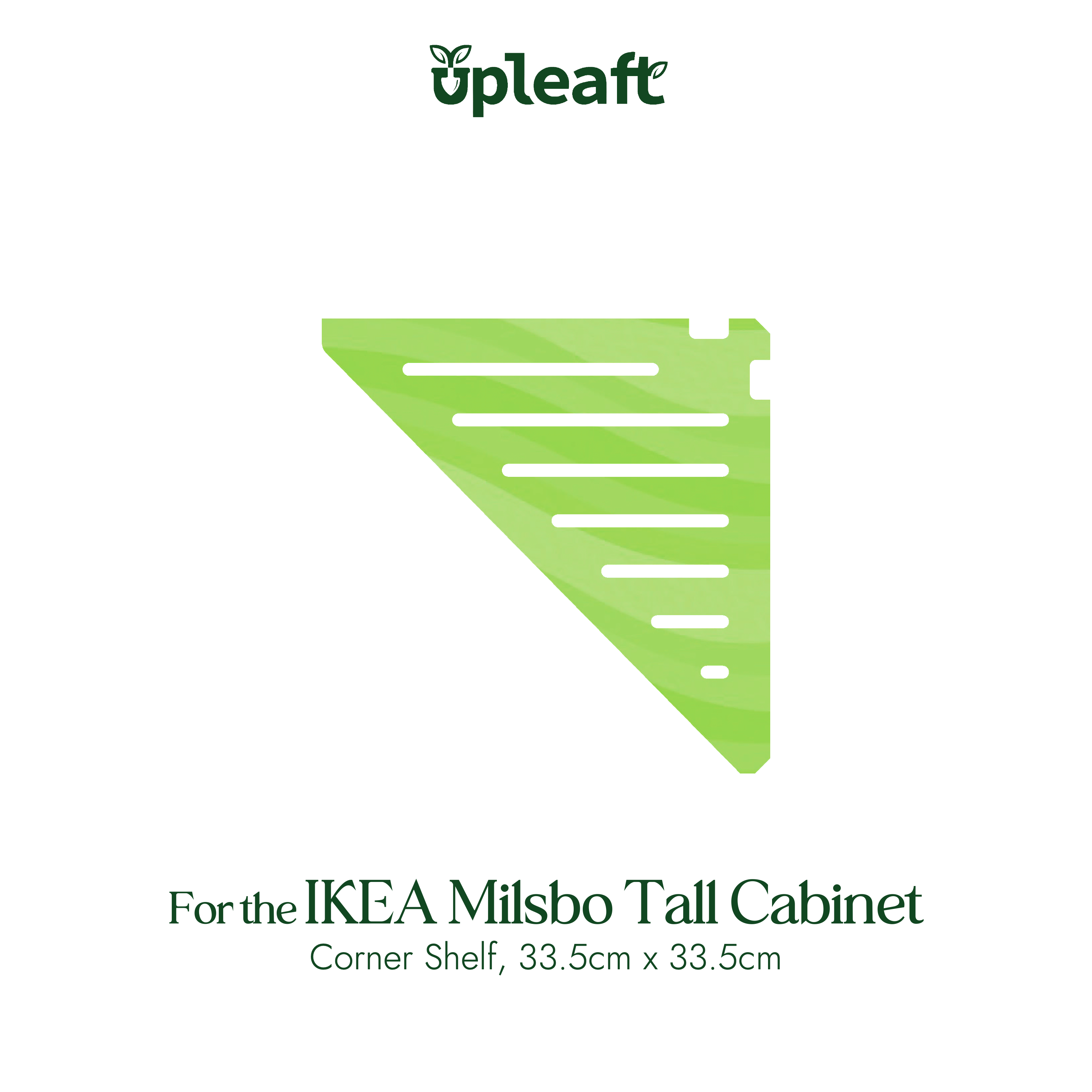 Acrylic Corner Shelf for IKEA Milsbo Tall Greenhouse